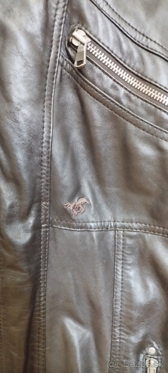 TOP stav Pánska kožená bunda Mustang XL pravá koža - 4