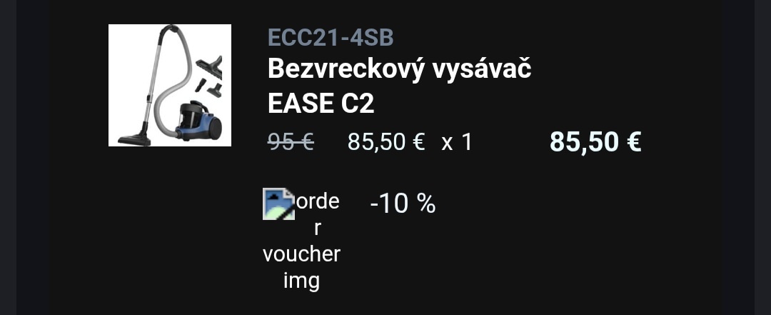 Electrolux EASE C2 – bezvreckový vysávač, výborný stav - 4