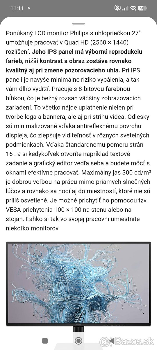 27" Philips 27E2N2500/00 - 4