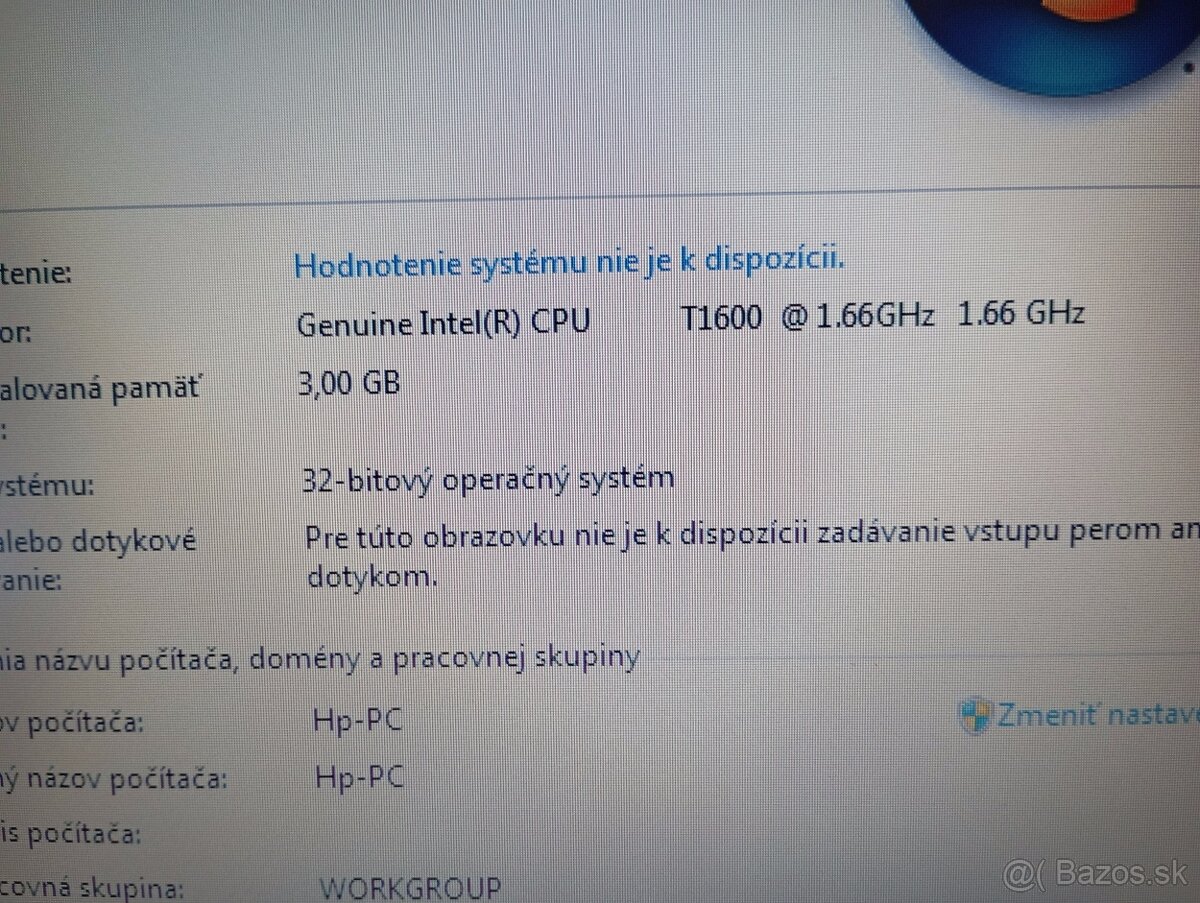 predám notebook HP 6730B , WINDOWS 7 32bit - 4
