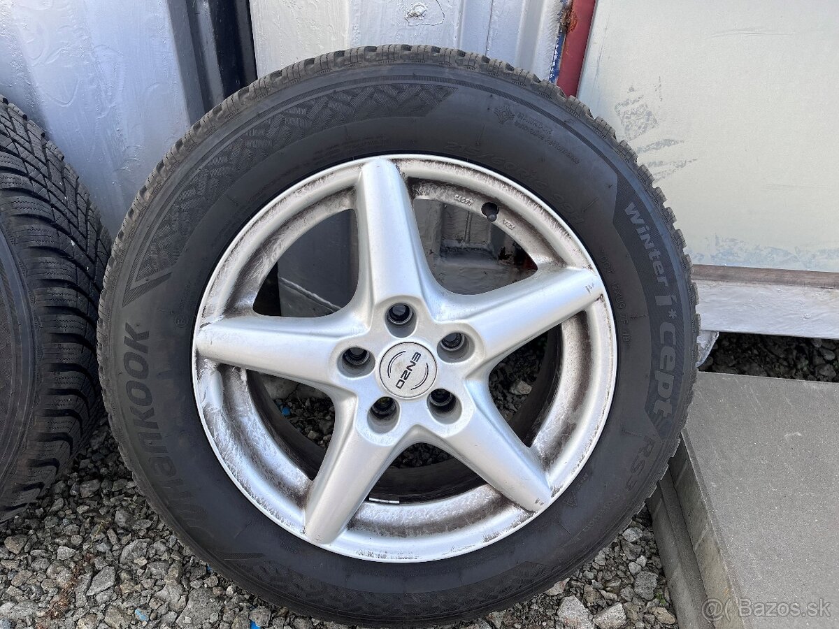 hliníkové disky + zimne pneu VW group, skoda audi 215/60 R16 - 4