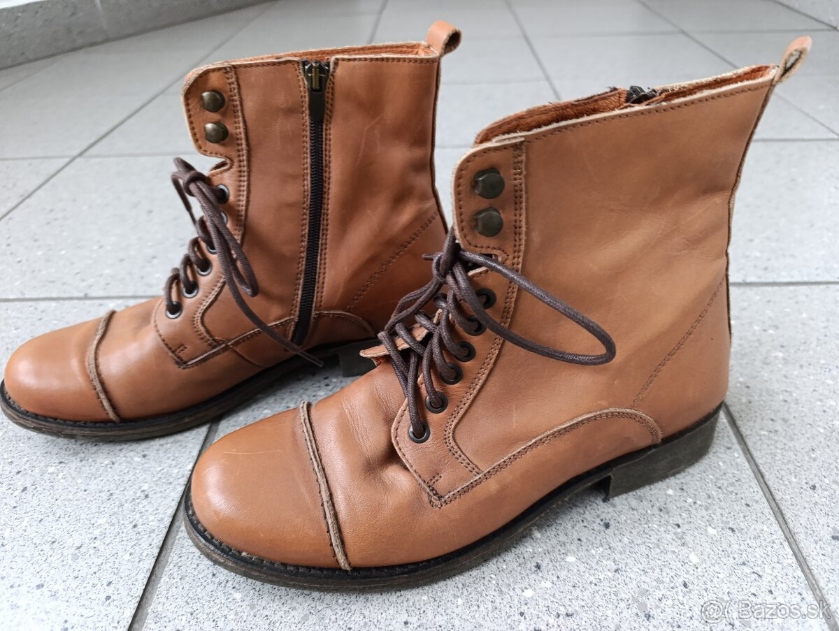 Krásne dámske kožené topánky Made in Espana ...veľ. 42 - 4