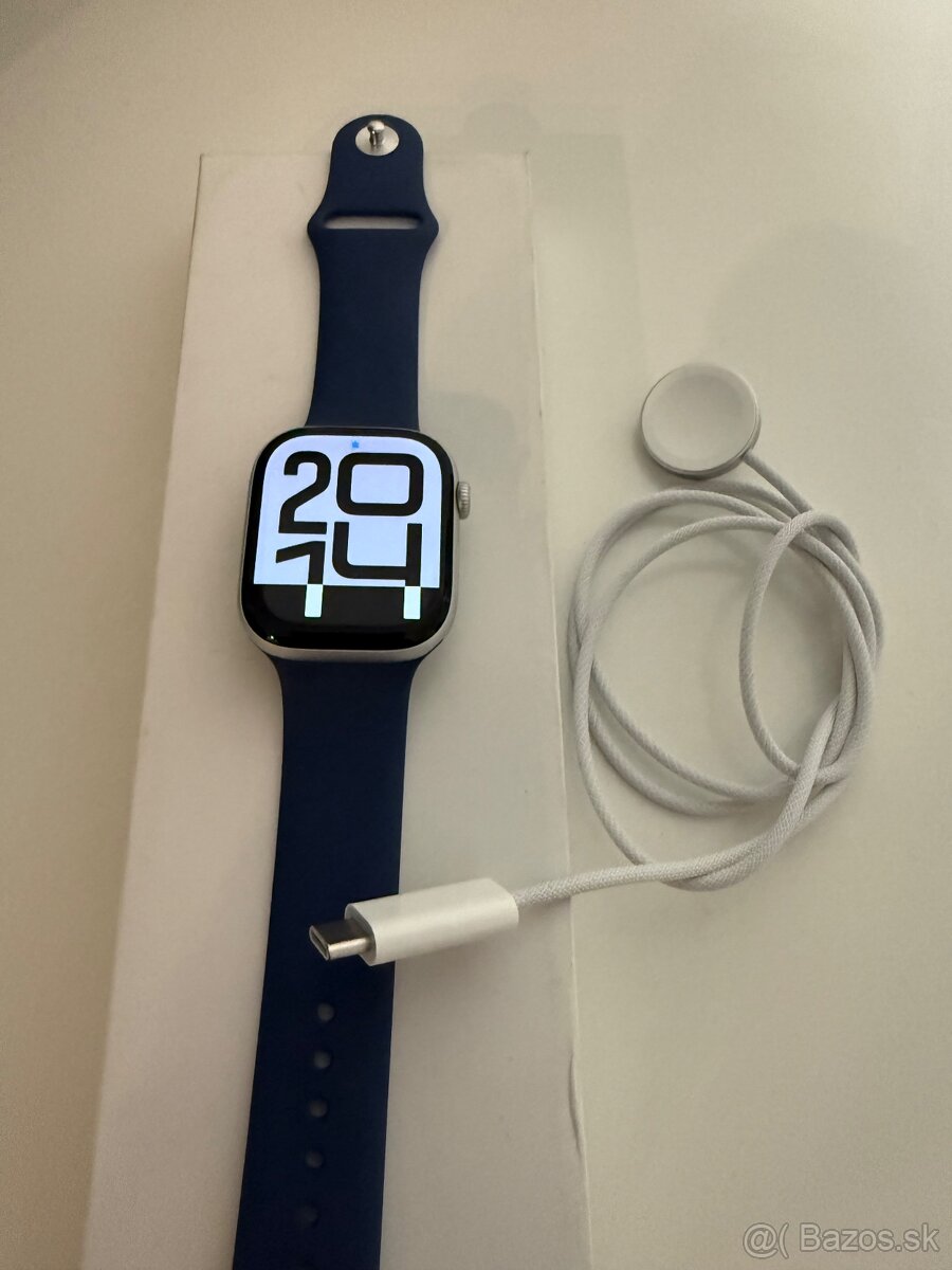 Apple Watch Series 10 46 mm Silver Aluminium Case s Denim Sp - 4