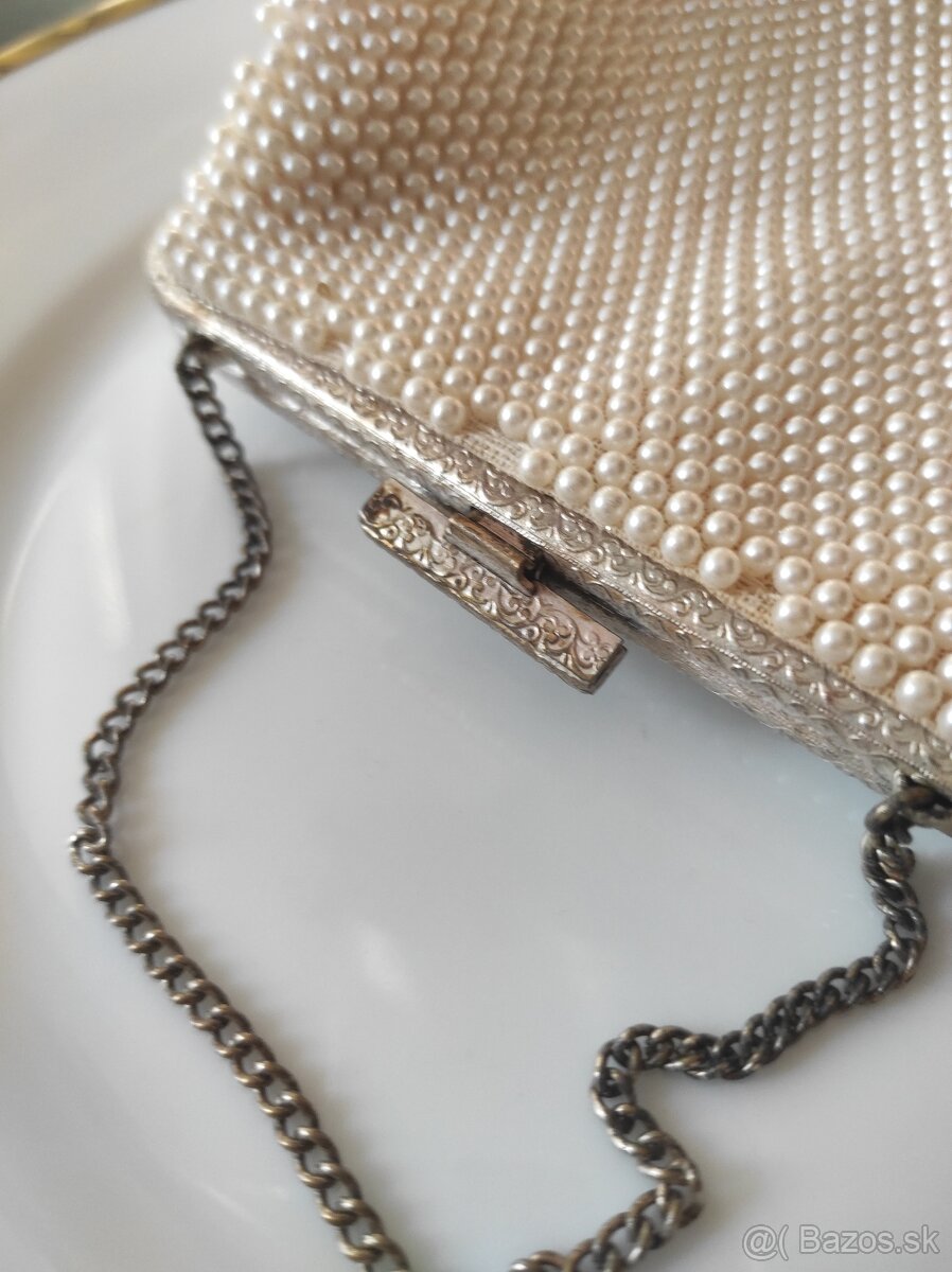 Retro kabelka s koralkami - 4