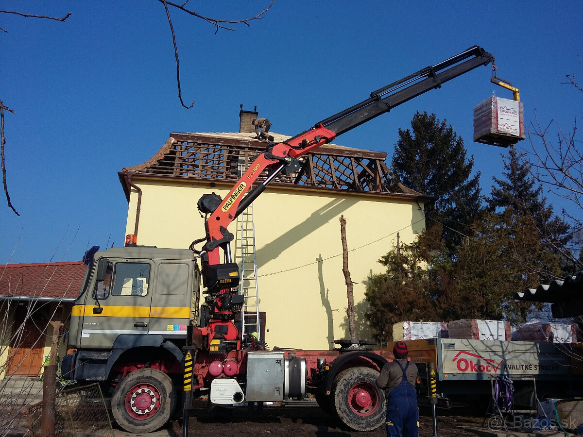 Žeriav, autožeriav, hydraulická ruka, ťahač, MAN, Scania 4x4 - 4