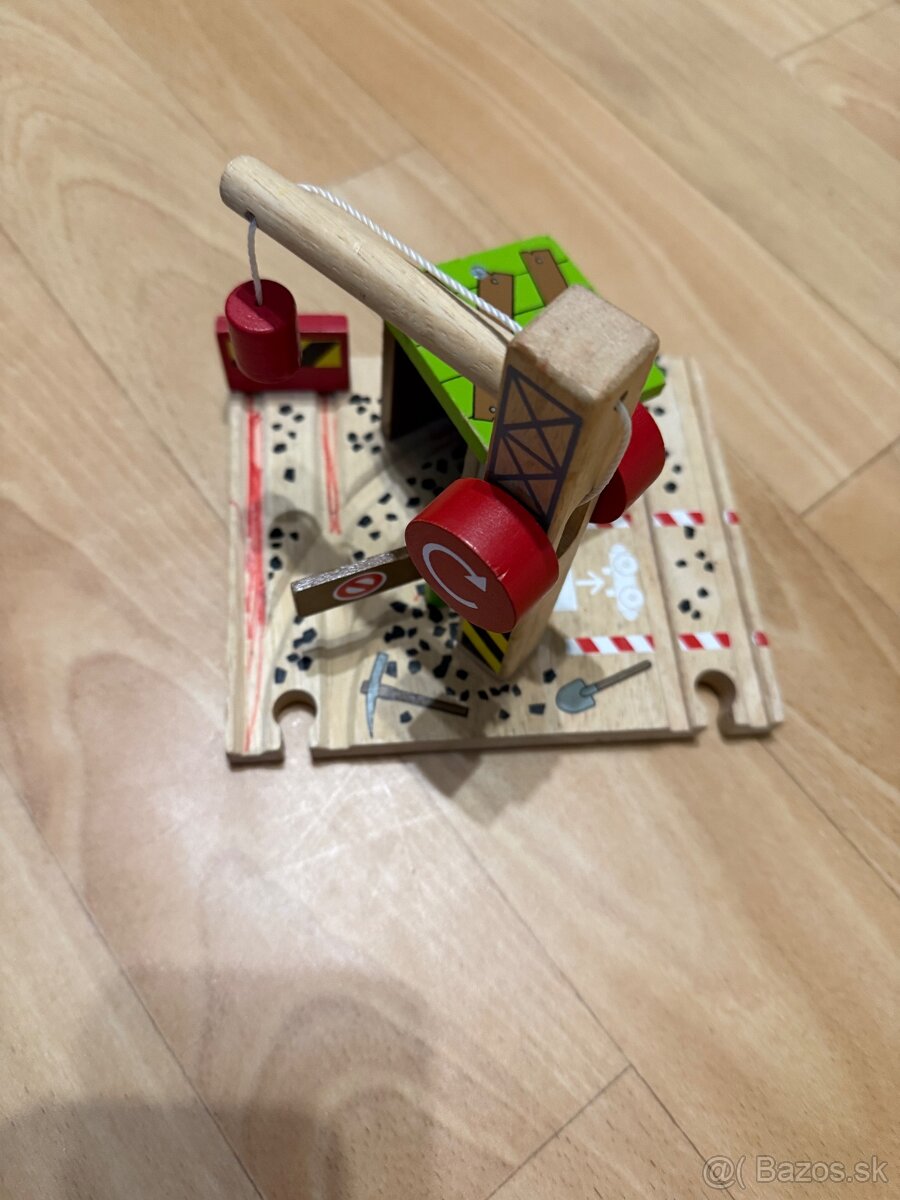 Drevené koľajnice s príslušenstvom. - 4