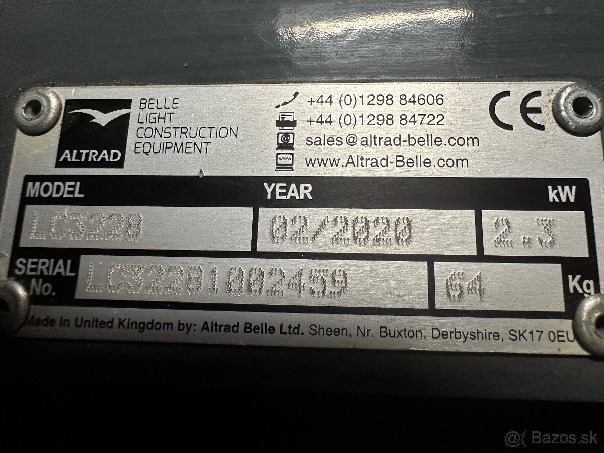 Vibračná zhutňovacia doska Belle 70 kg - 4