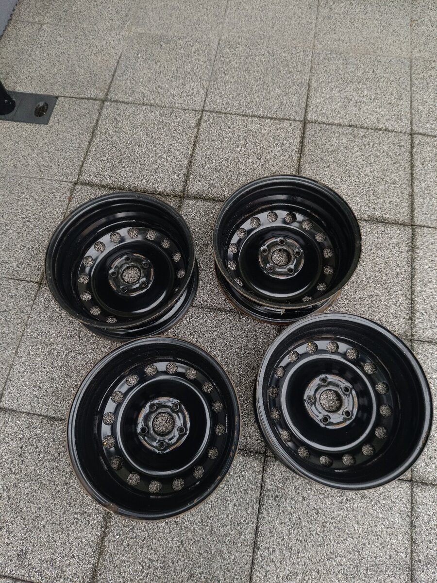 ✅5x112 R16 plechové disky - 4