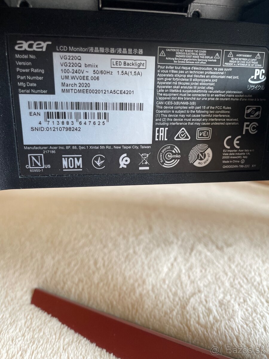 ACER VG220Q - 4