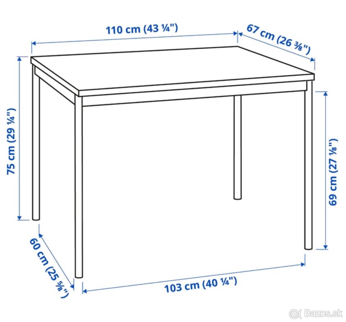 Jedálenský stôl so 4 stoličkami - 4