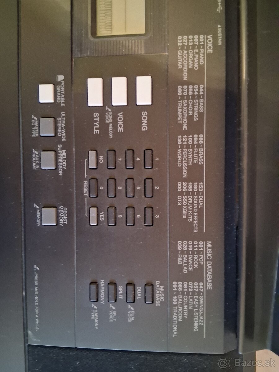 Yamaha psr e343 elektrický keyboard - 4