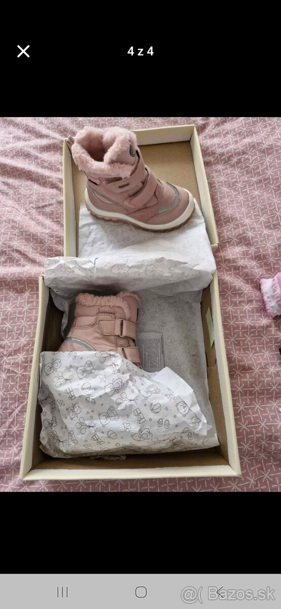 Dievčenské zimné topánky vel.26 - 4