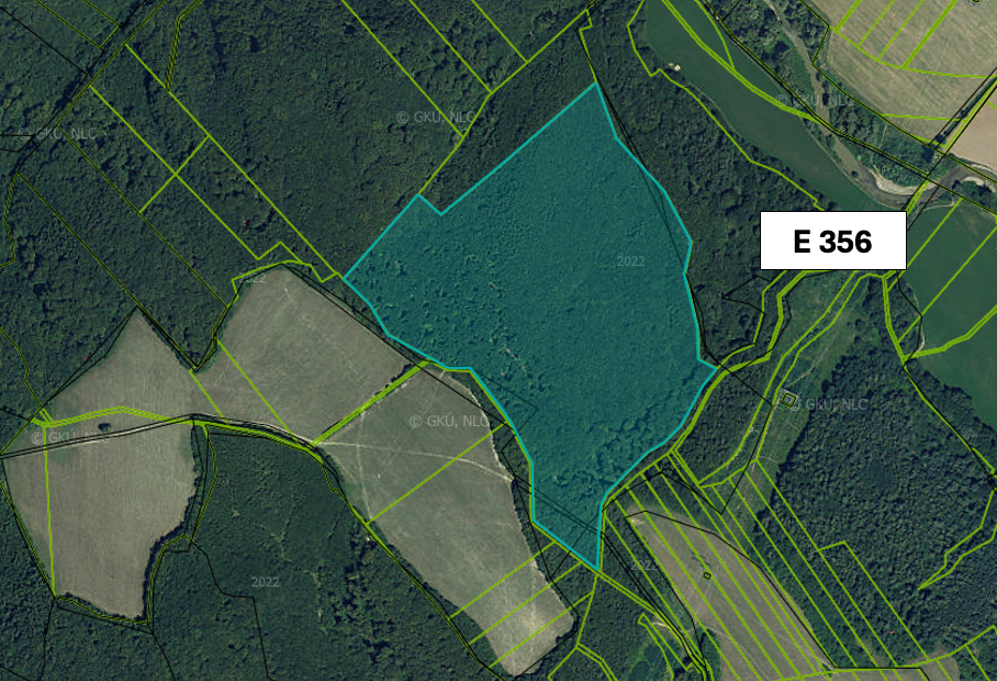 Kalnište – 6.264 m2 LESOV (Urbáru) - 4