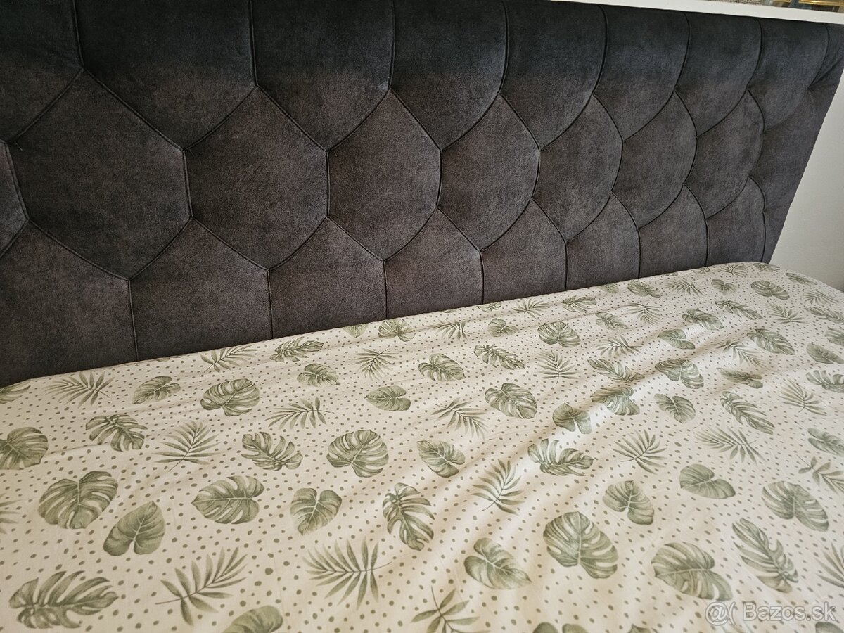 Posteľ Boxspring 180x200 + kvalitný matrac - 4