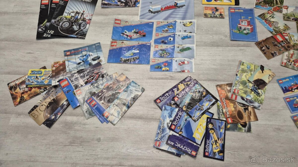 LEGO MIX 30 kg + návody, 9V VLAKY, Aquanauts a iné... - 4