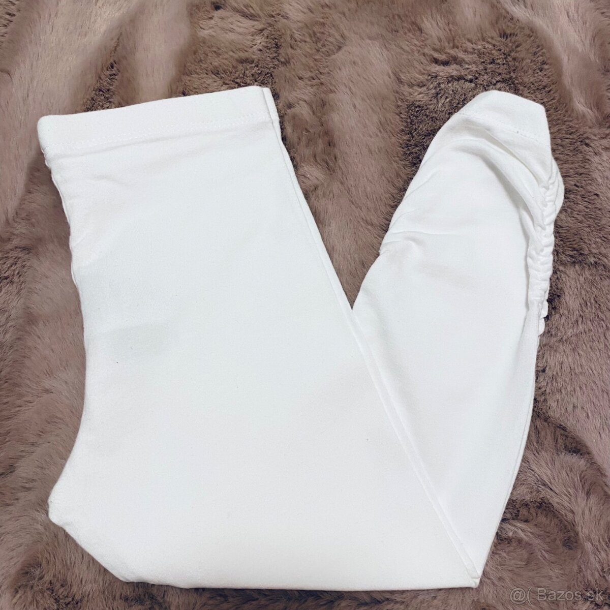 Detské biele 3/4 legíny Lupilu - 4