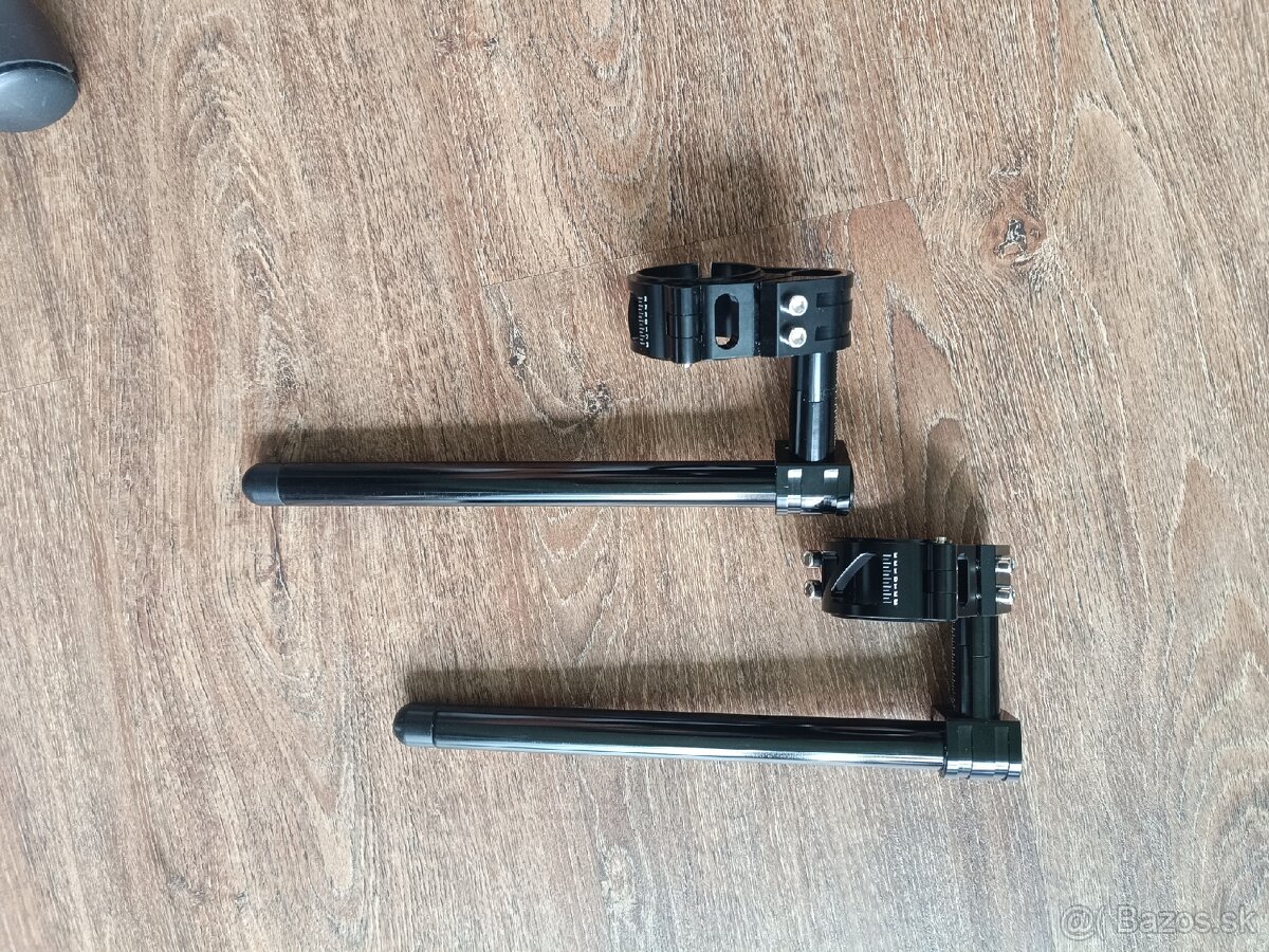 CNC výškovo nastaviteľné clip-ons 49-52mm - 4