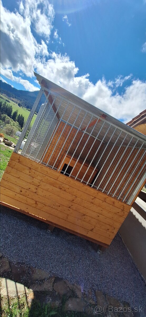 Pozinkovany koterec / voliera pre psa so zateplenou budou - 4