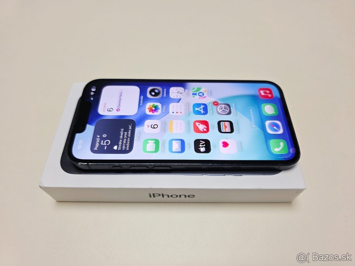 APPLE IPHONE 13 128GB MIDNIGHT,BATERKA 100% - 4