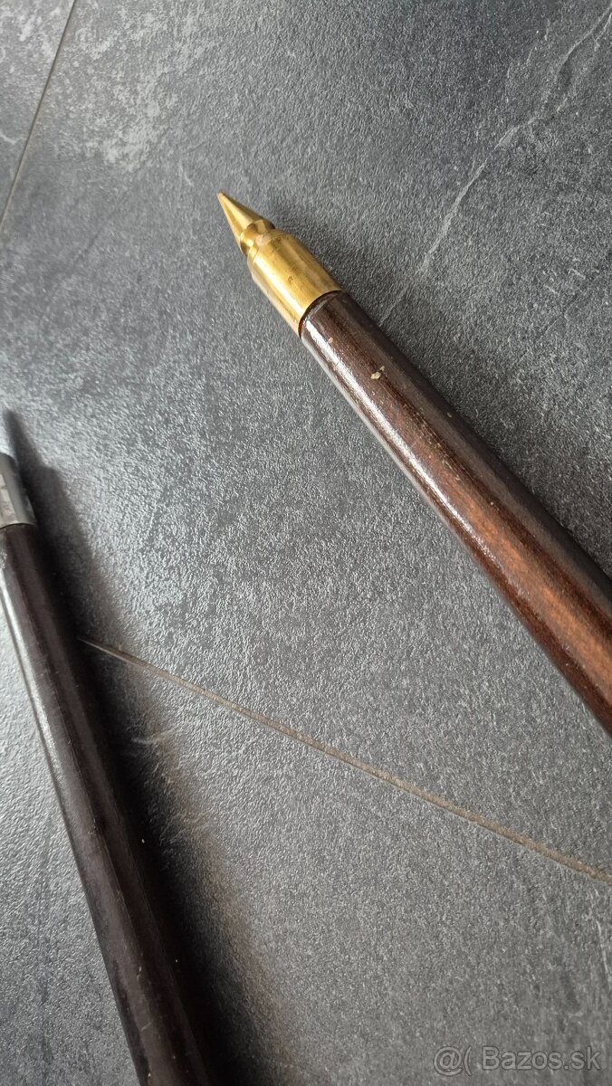 Valaška strieborná aj zlatá 100cm mat. Mosadz - 4