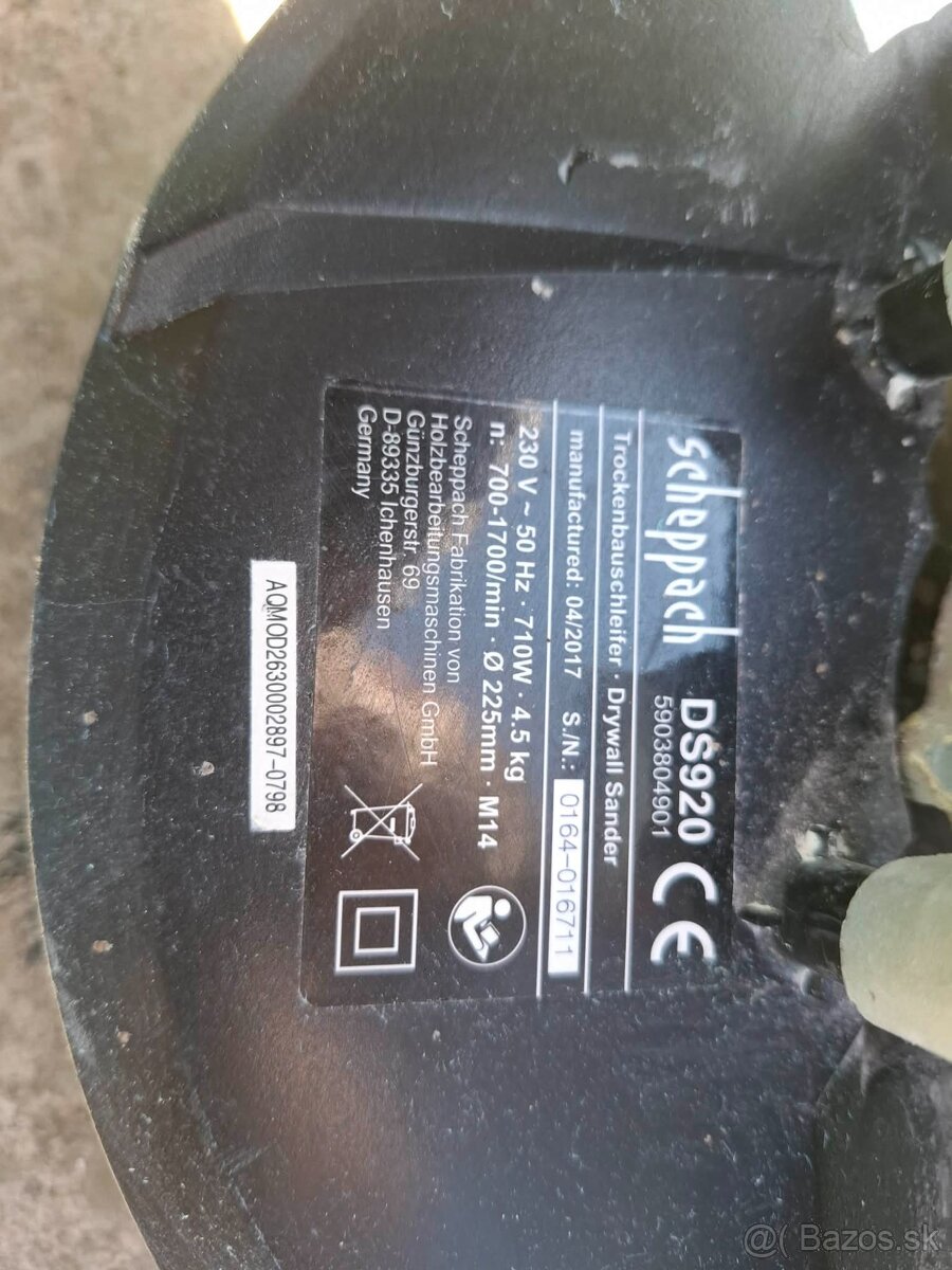 Brúska na sadrokartón SCHEPPACH - 4