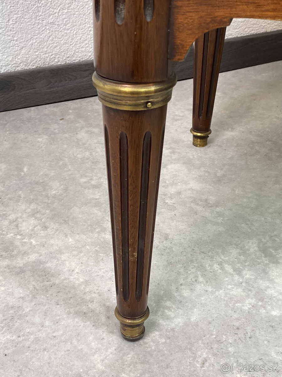 Masívna šuplíková komoda s mramorom - 4