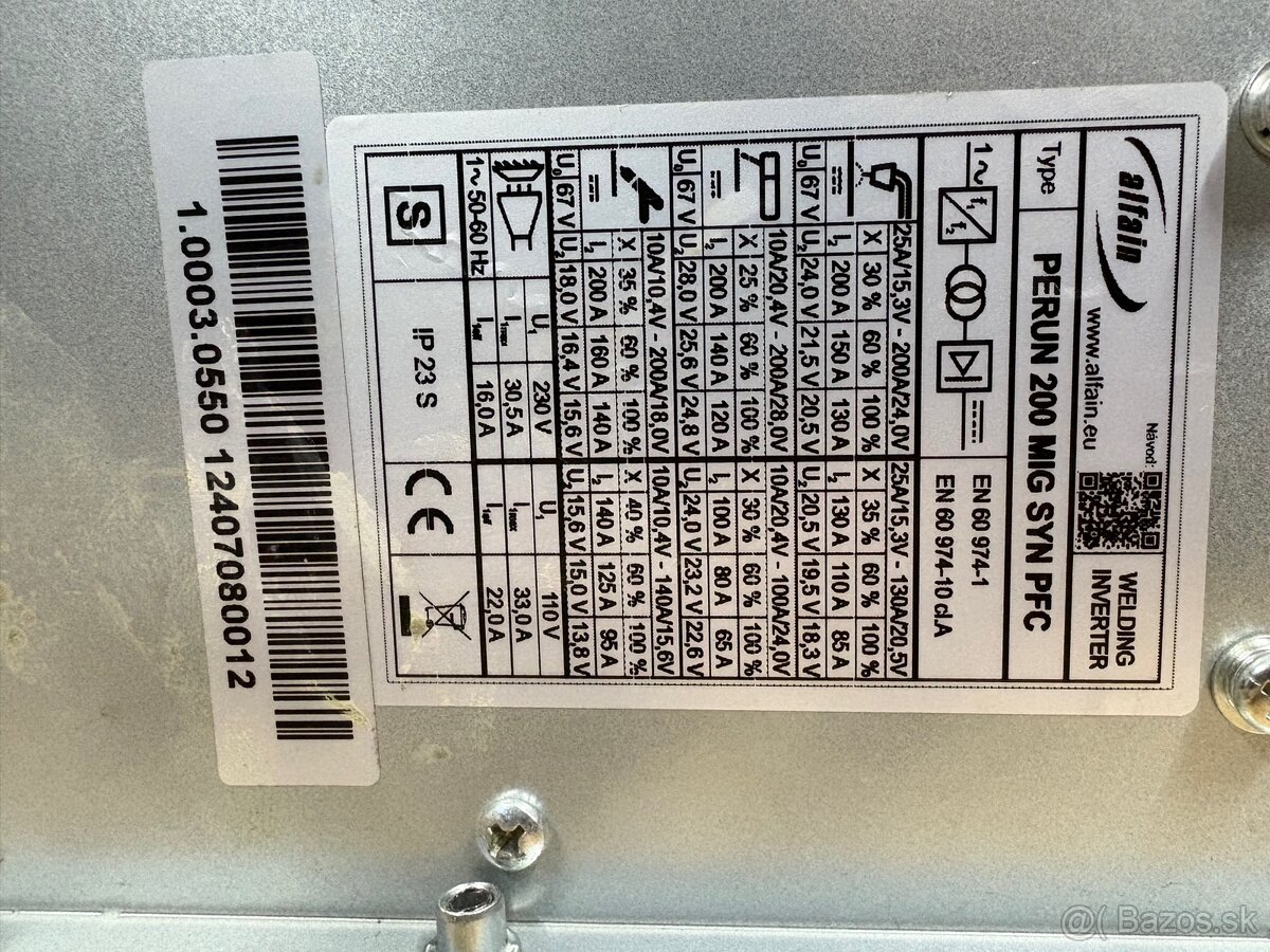 CO zváračka PERUN 200 - 4