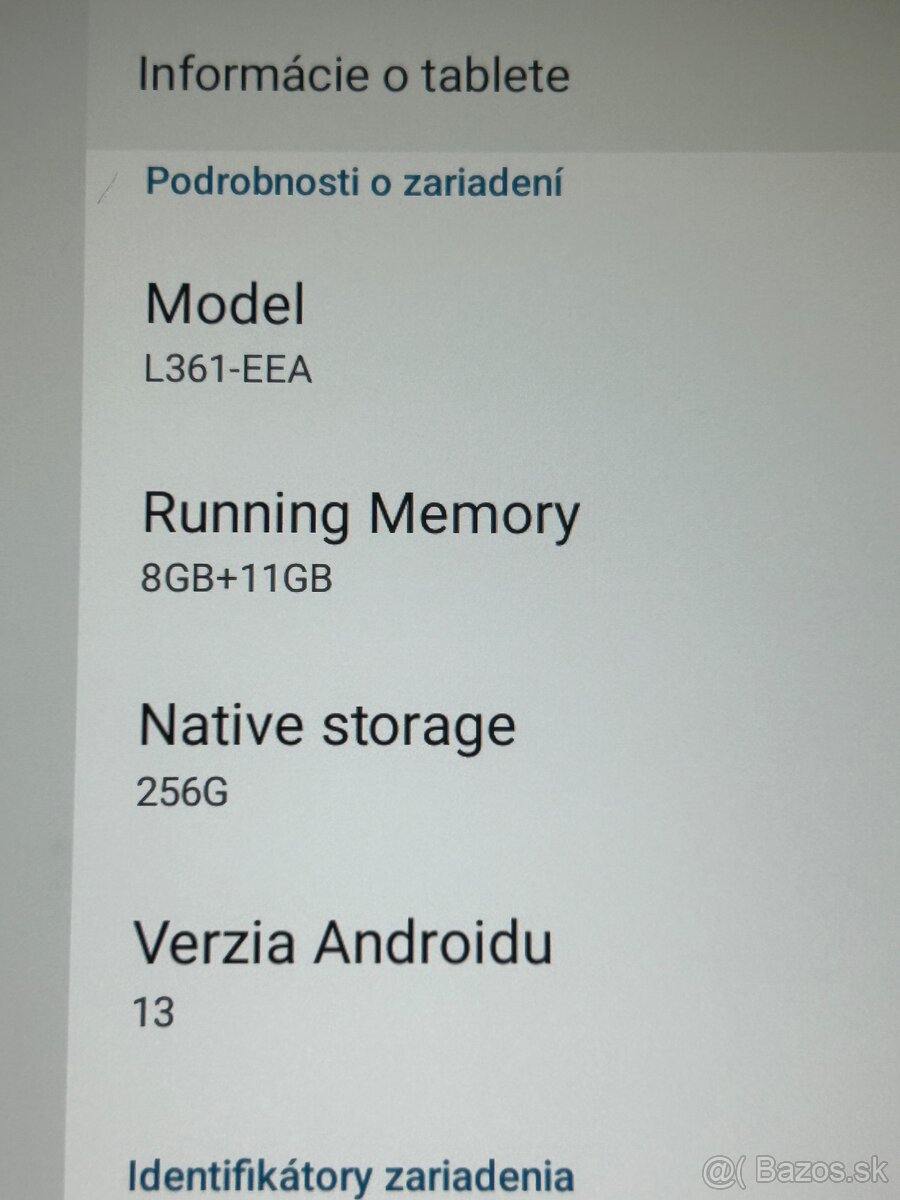 Predám Tablet značky FastWD 256GB - 4