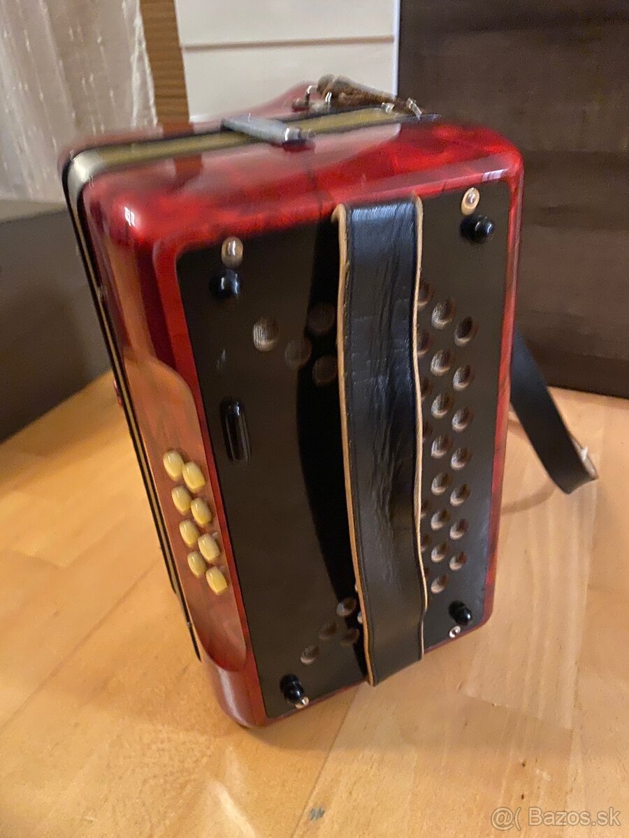 Heligonka Hohner Club lllM CF 3hlas + Kufor + Remene - 4