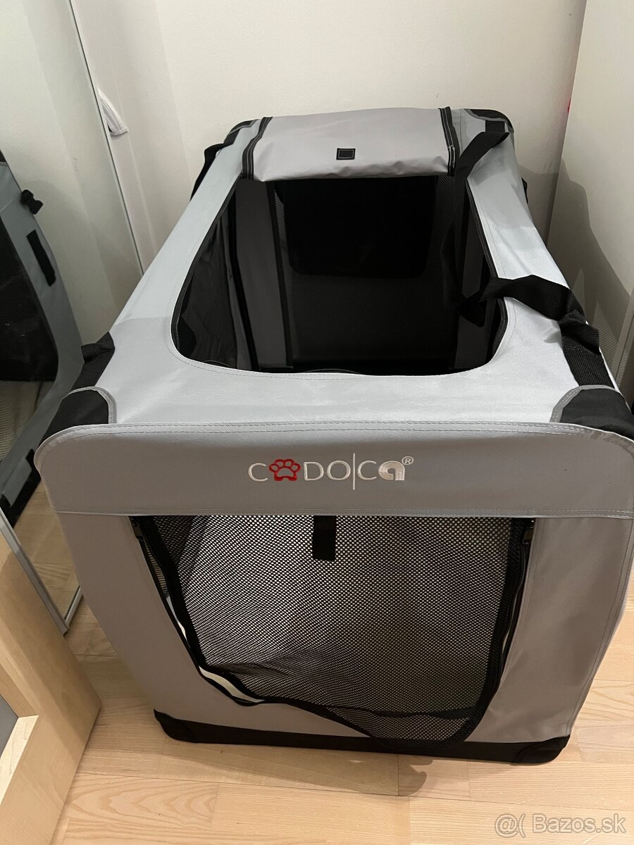Prenosna skladacia klietka do auta pre vačšie psy - 4