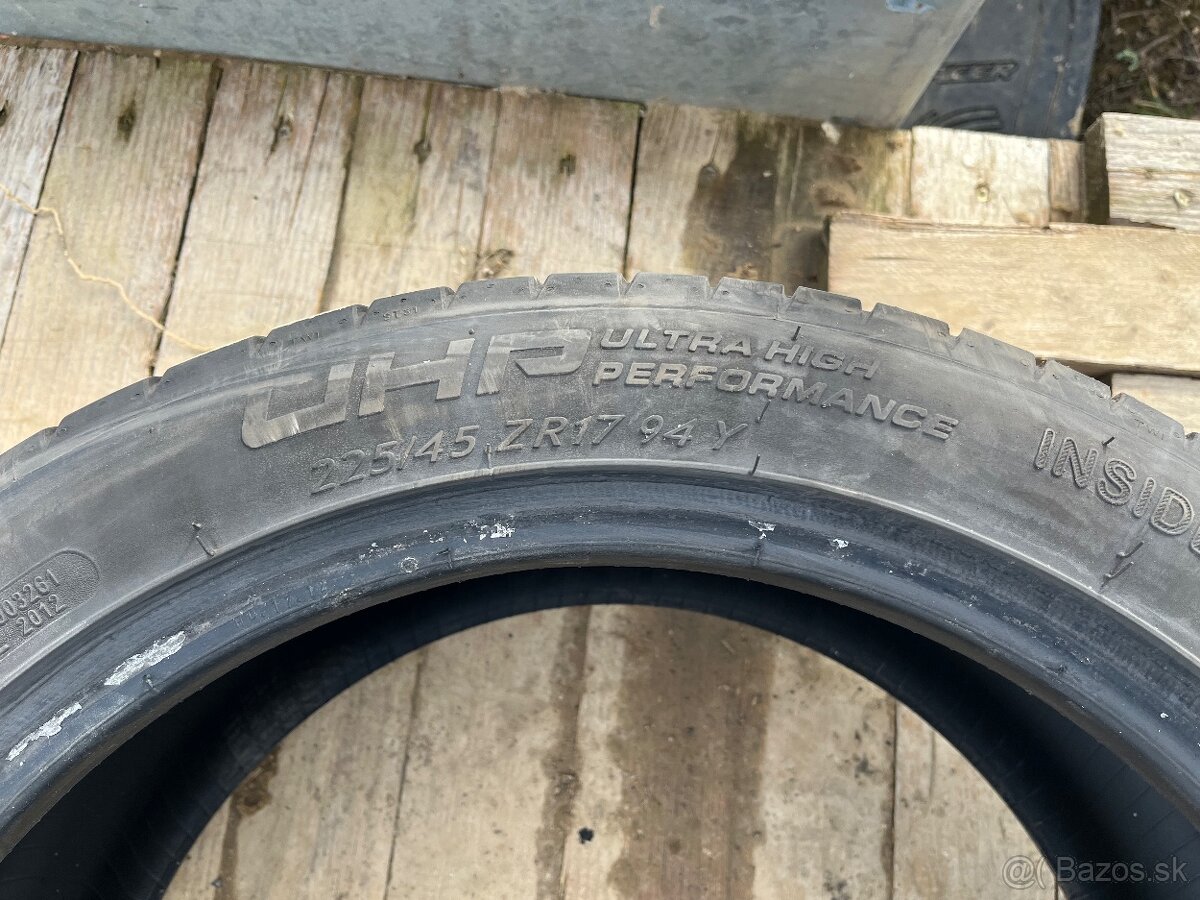 Predám letné pneumatiky 225/45 r17 - 4