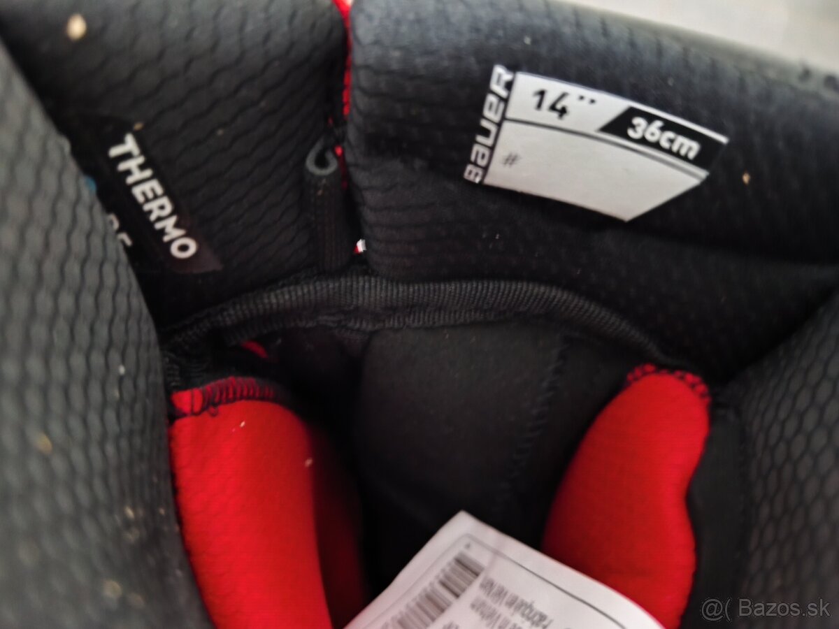 Rukavice BAUER 2X Pro 14" čierno/červené - 4