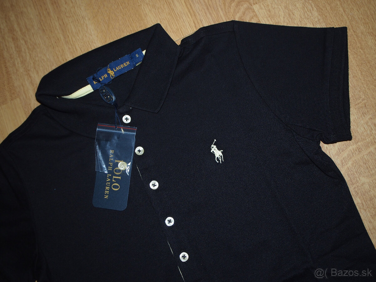 Ralph Lauren dámske polo šaty čierne - 4