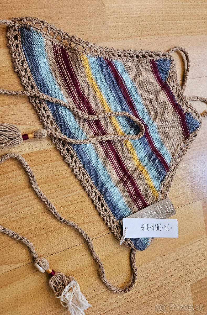 Dievčenský háčkovaný top, vel. S - 4