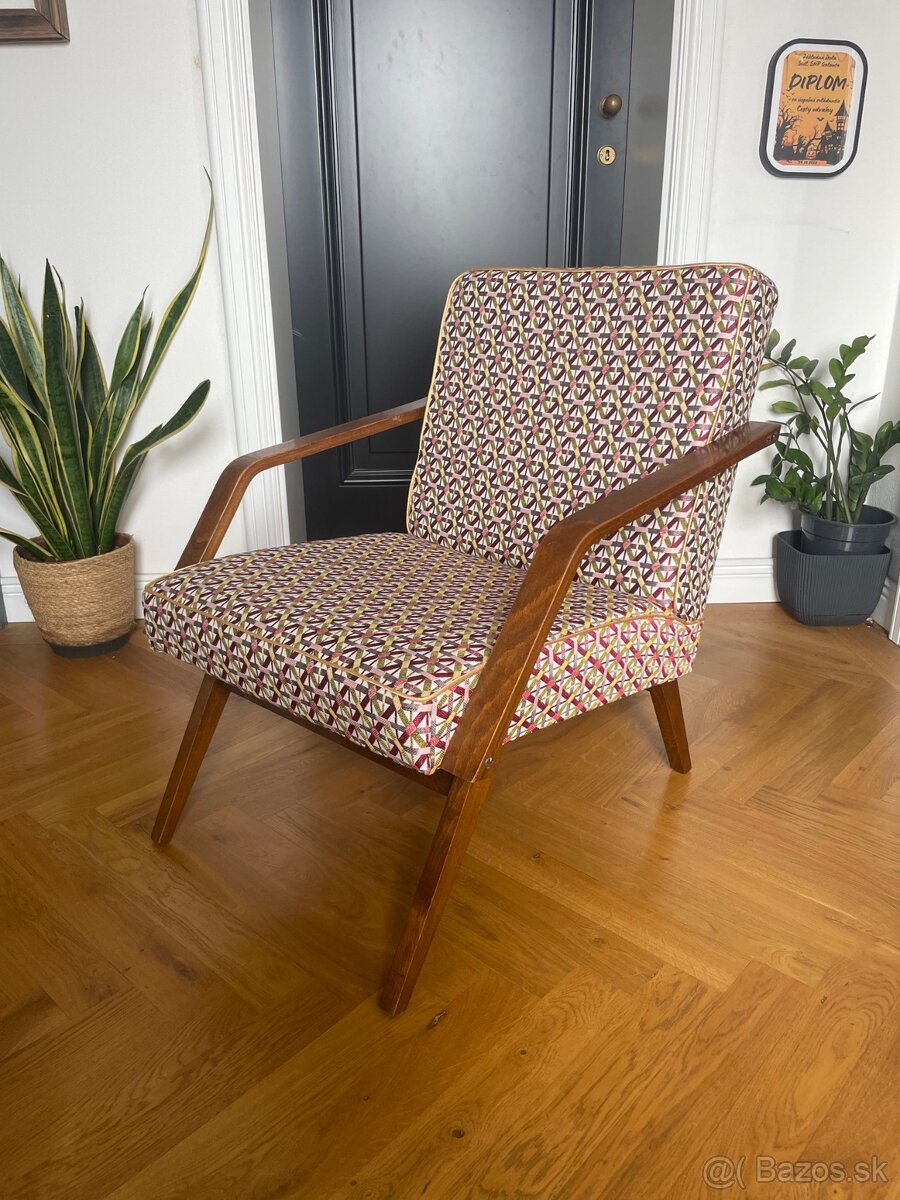 Retro kreslo po kompletnej renovácii...... - 4
