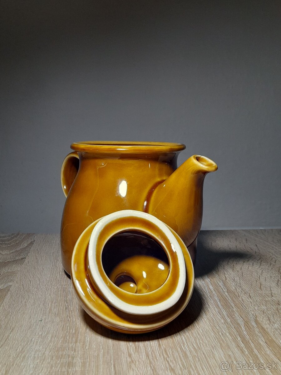 Keramický čajník, retro - 4
