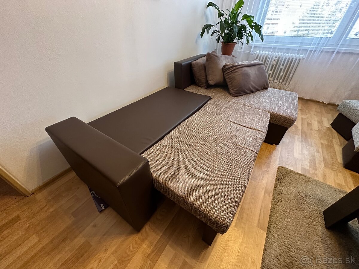 Rohový rozkladací gauč " - 4