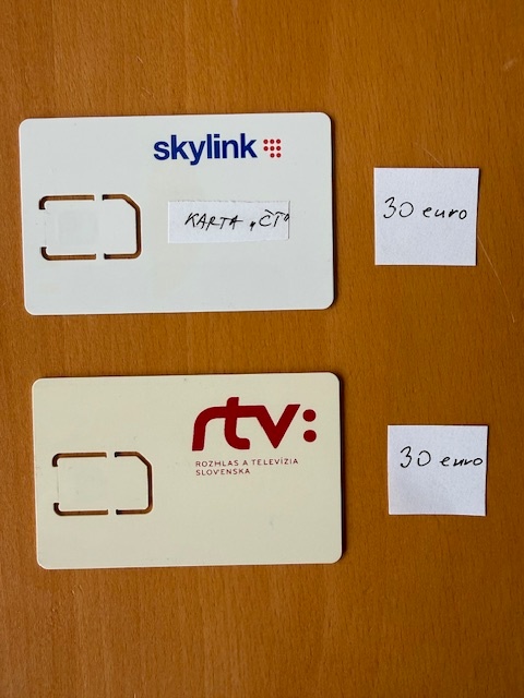 Predám karty a moduly skylink a RTVS A ČT - 4