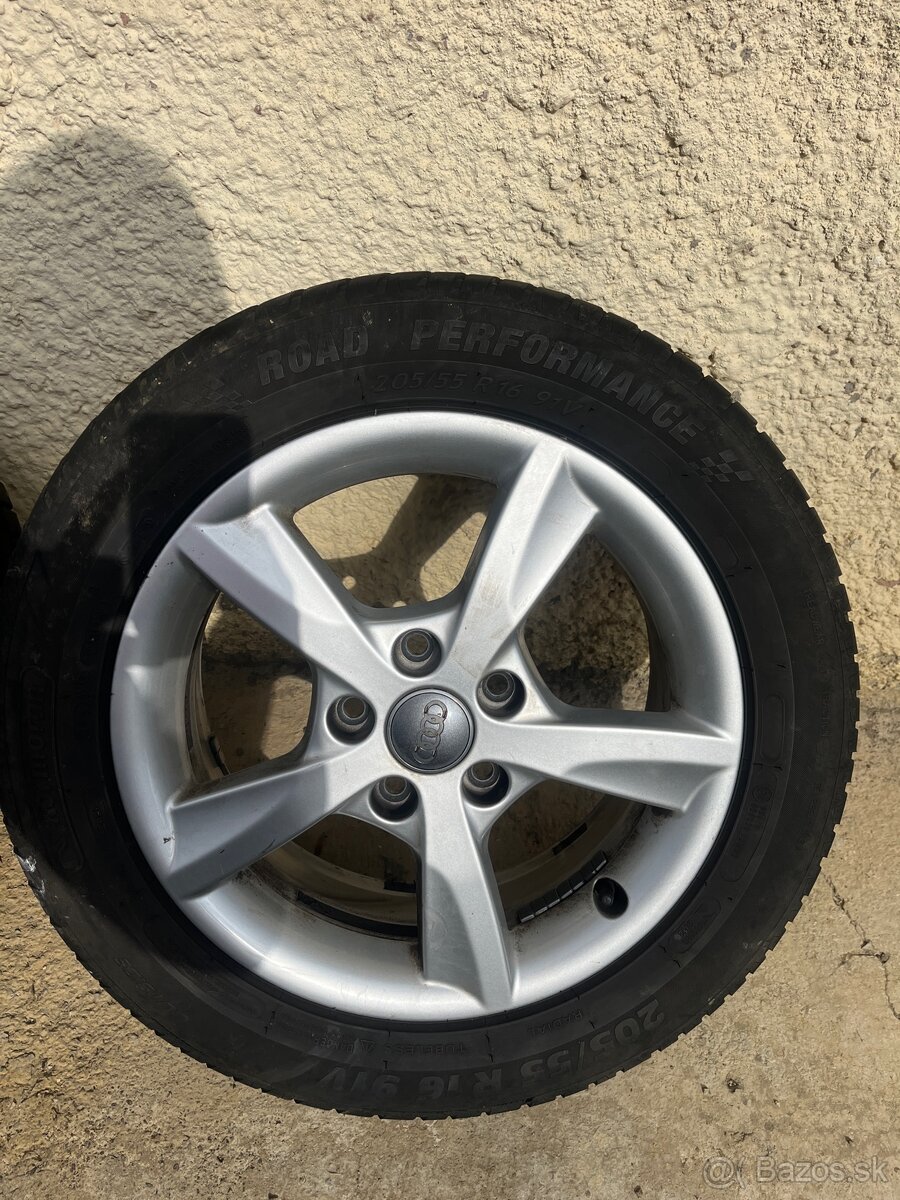 Predám hliníkové disky R16 5x112 Audi - 4