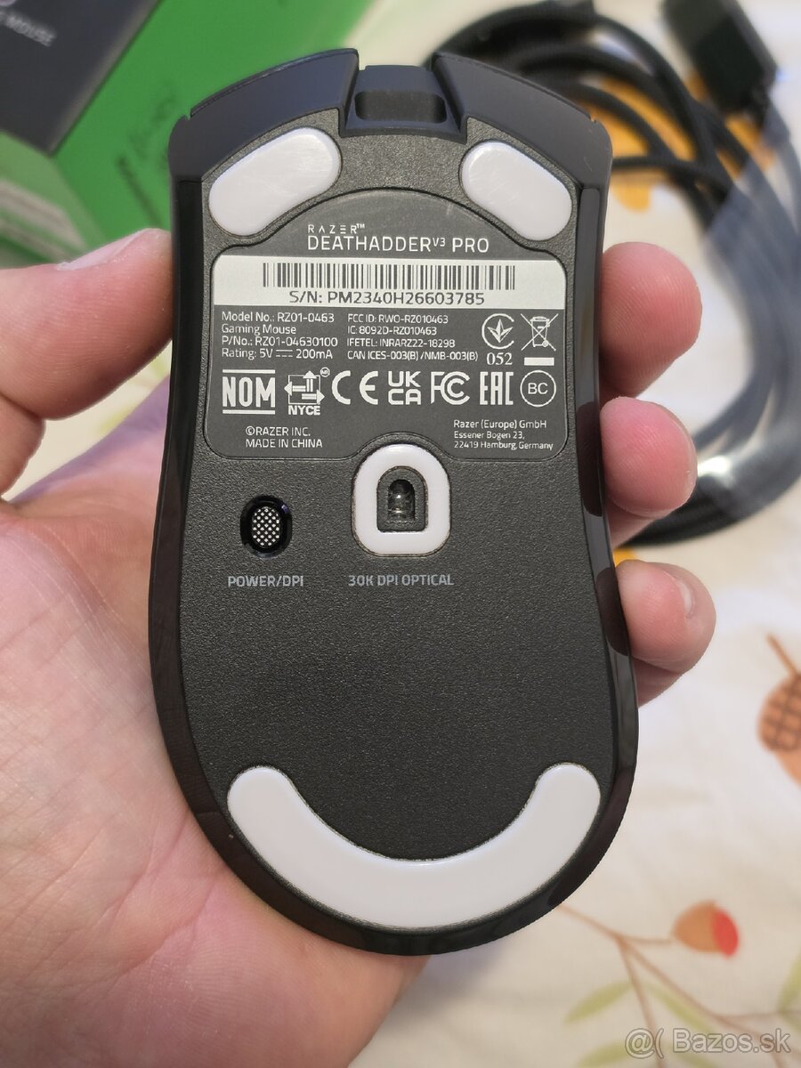 Razer DeathAdder V3 pro 100% stav ako nová komplet balenie. - 4
