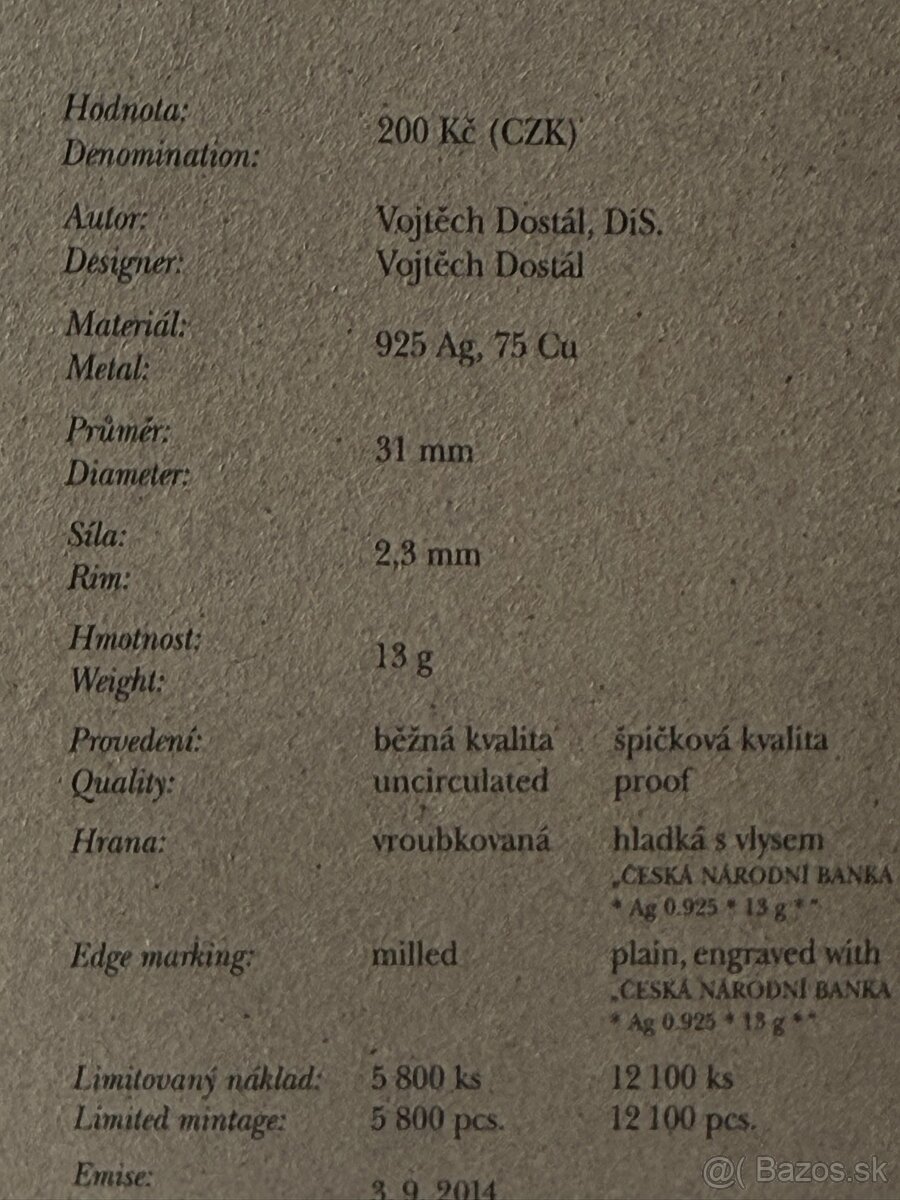 Strieborná minca Baťa - 4
