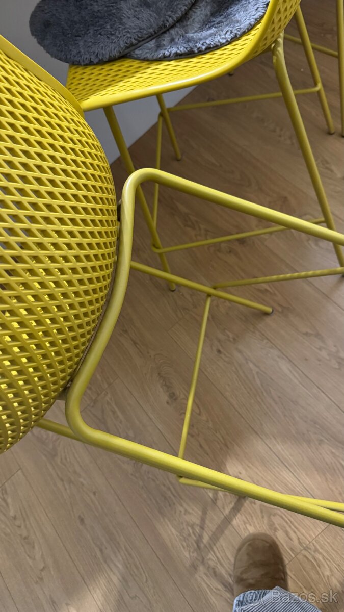 Dizajnové barové stoličky - super stav 3ks - 4