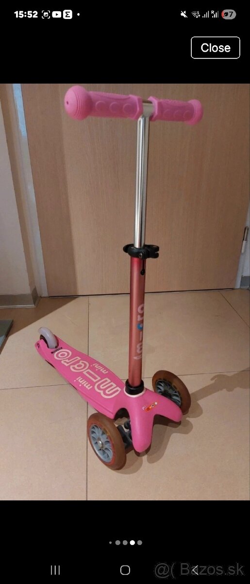 Ružová kolobežka Mini Micro - 4