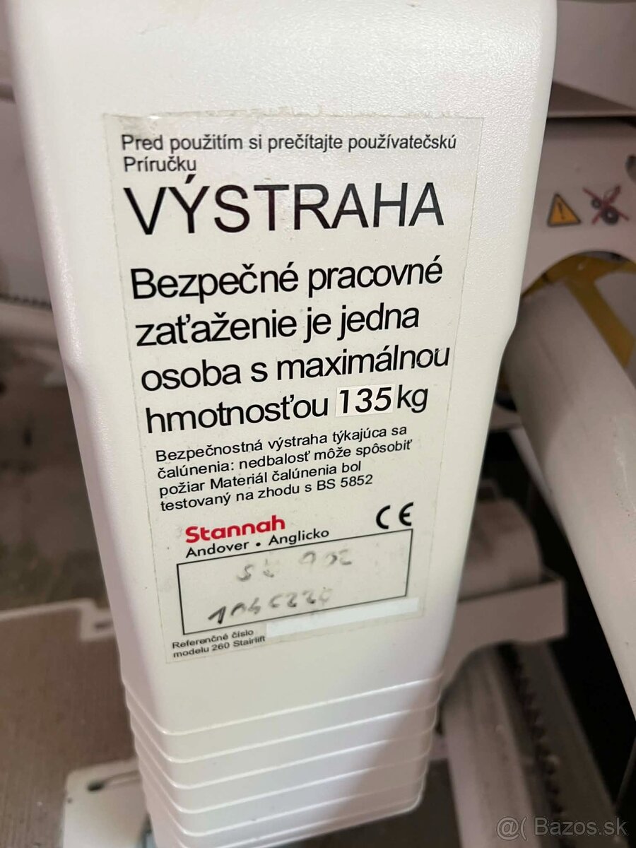 Predám stoličkový výťah Stannah - 4