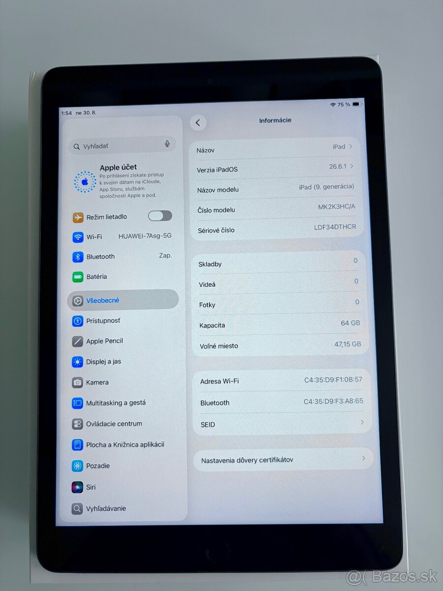 Apple iPad 9. gen. 64 GB Wi-Fi – ako nový - 4