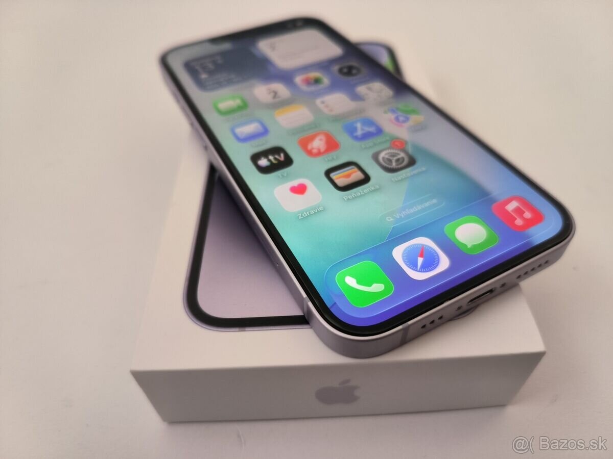 apple iphone 14 128gb Purple / Batéria 85% - 4