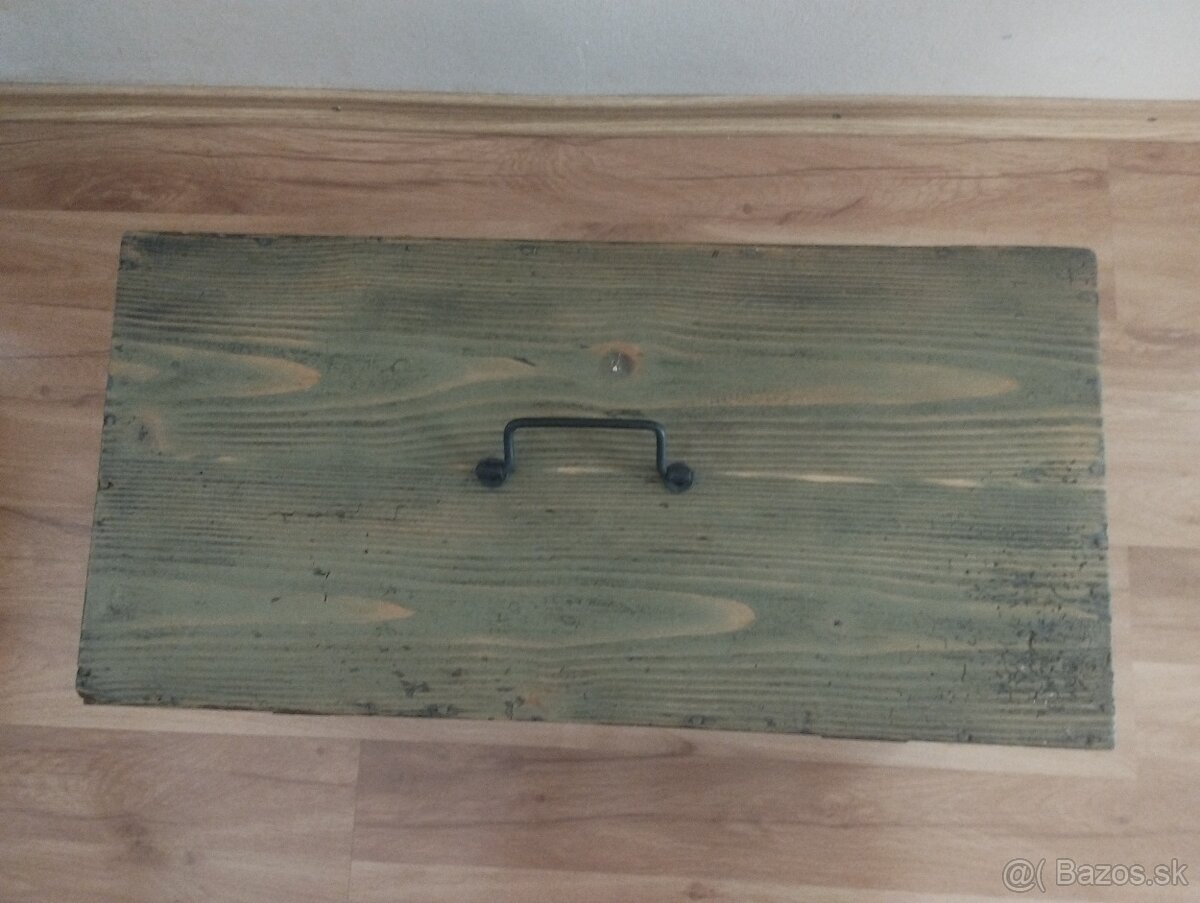 Drevený vojenský kufor - 4