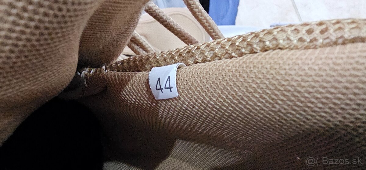 Taktické topánky - vysoké, veľkosť 44, farba hnedá-piesková - 4