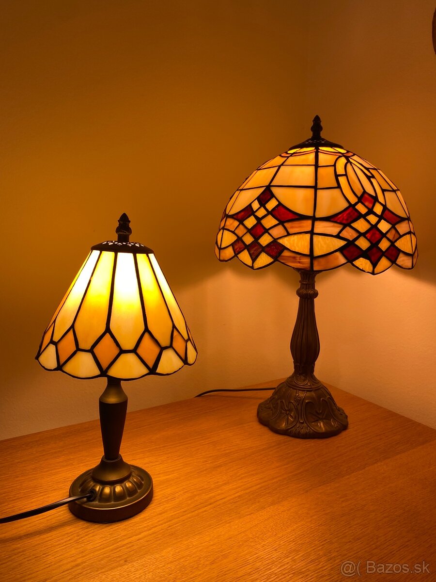 Nočná lampa z vitrážového skla - 4
