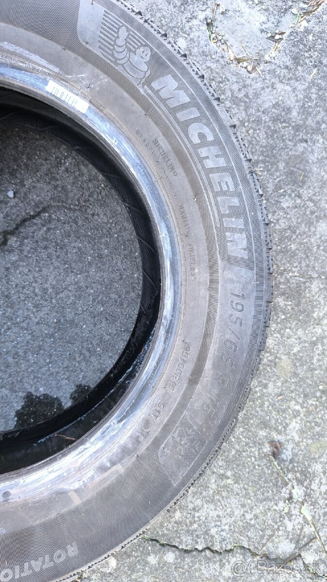 VW - 2x disk 6Jx15, 2x zimné pneu 195/65 R15 - 4